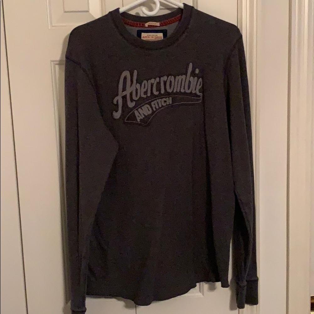 Men’s Long-Sleeved Abercrombie Shirt -Gray